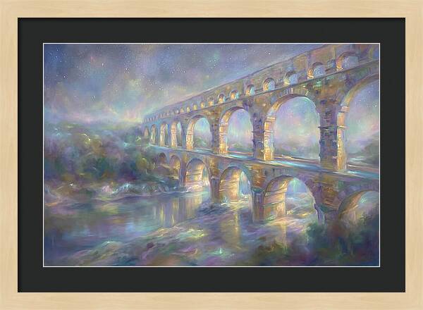 Aqueduct Under Stars