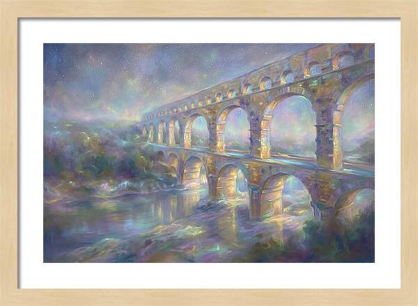 Aqueduct Under Stars