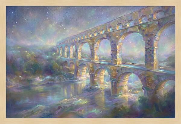 Aqueduct Under Stars