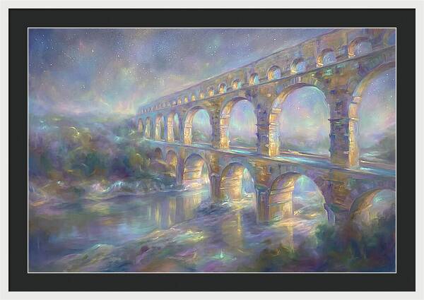 Aqueduct Under Stars