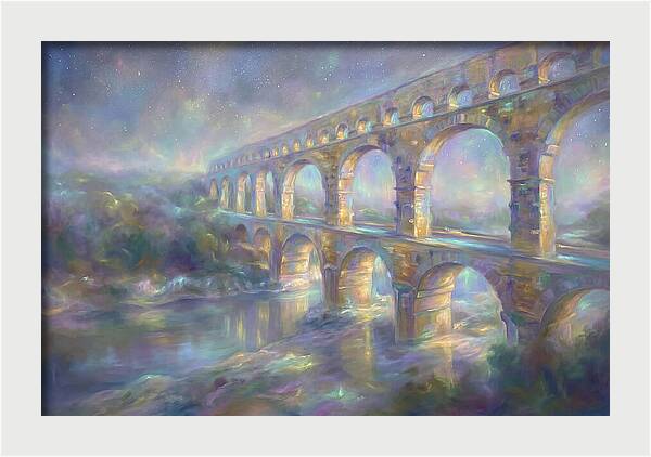 Aqueduct Under Stars