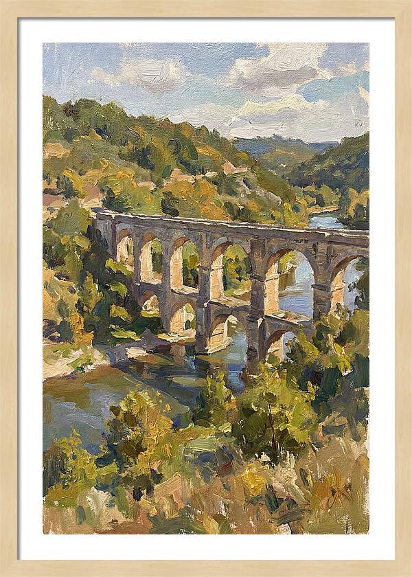 Aqueduct Under Sunny Skies