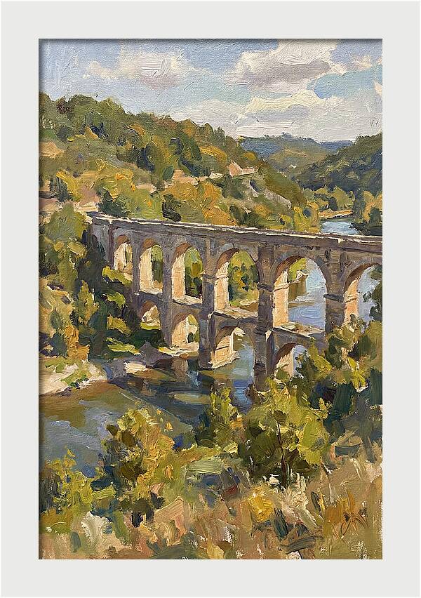 Aqueduct Under Sunny Skies