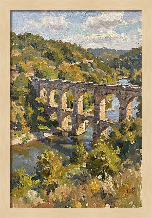 Aqueduct Under Sunny Skies