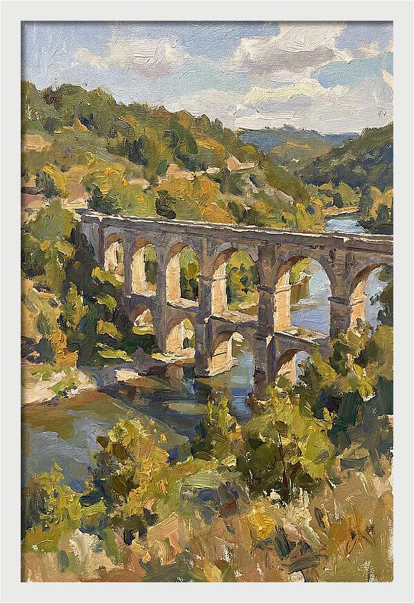 Aqueduct Under Sunny Skies