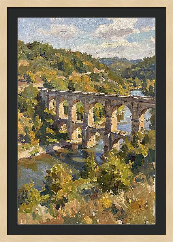 Aqueduct Under Sunny Skies