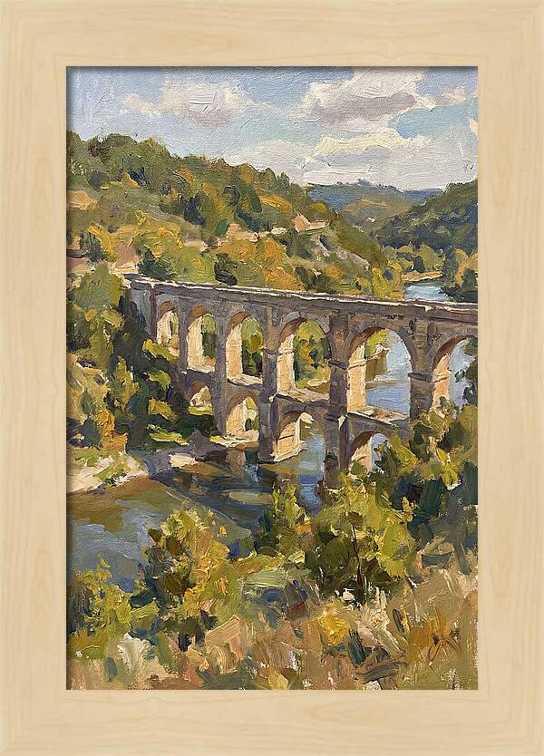 Aqueduct Under Sunny Skies