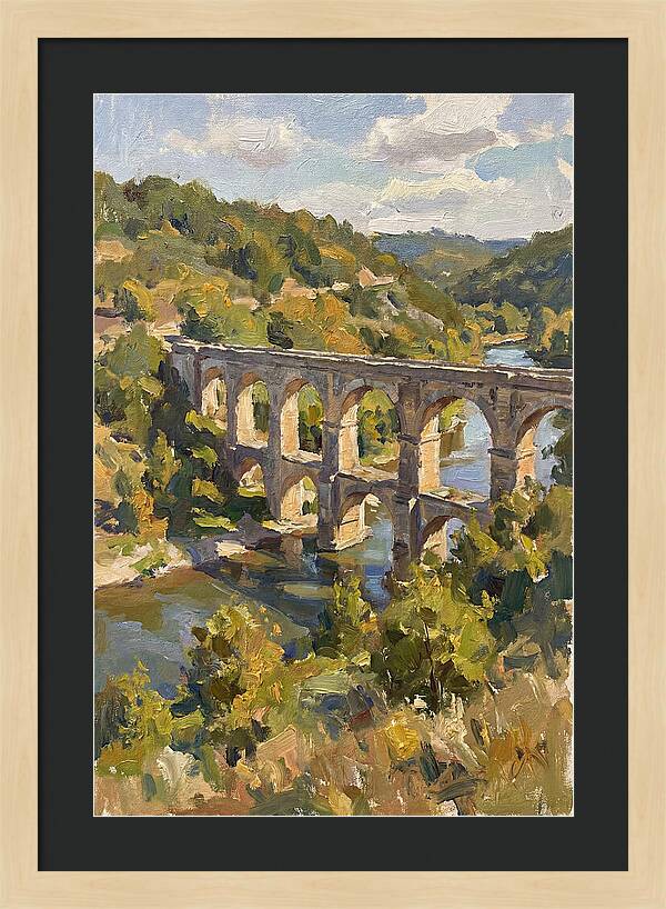 Aqueduct Under Sunny Skies