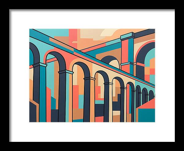 Aqueducts In Vibrant Hues