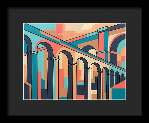 Aqueducts In Vibrant Hues