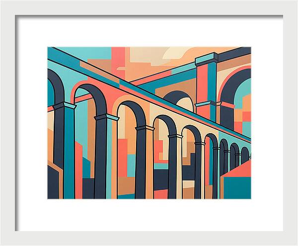 Aqueducts In Vibrant Hues