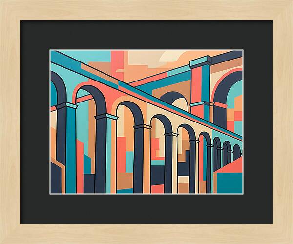Aqueducts In Vibrant Hues