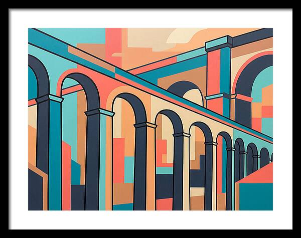 Aqueducts In Vibrant Hues