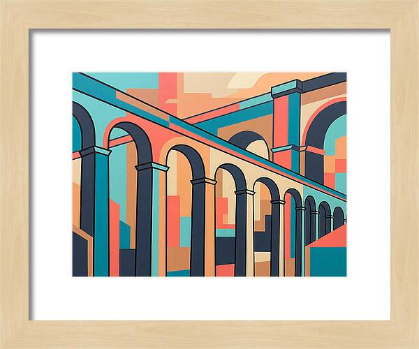 Aqueducts In Vibrant Hues