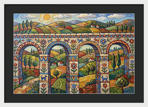 Aqueducts Under A Sunny Sky