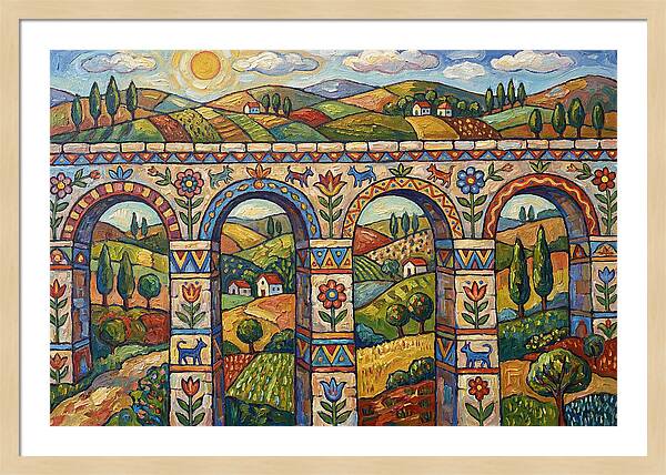 Aqueducts Under A Sunny Sky