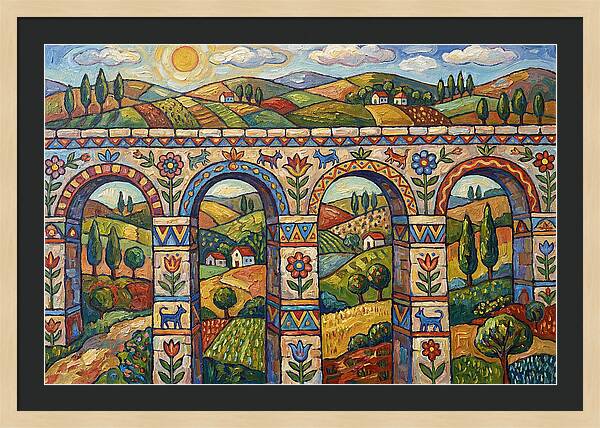 Aqueducts Under A Sunny Sky