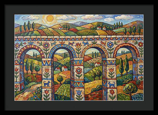 Aqueducts Under A Sunny Sky