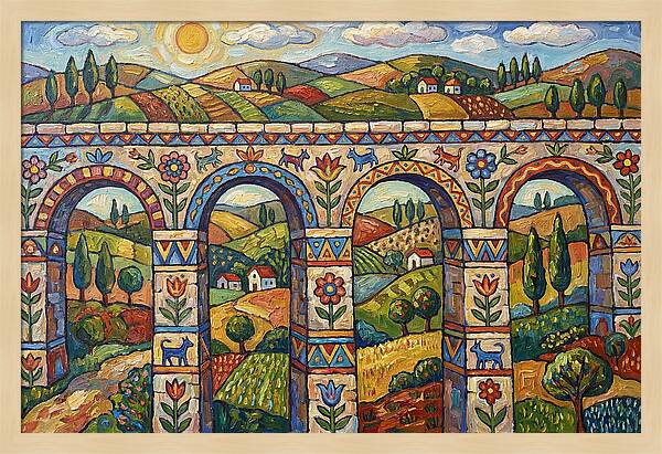 Aqueducts Under A Sunny Sky