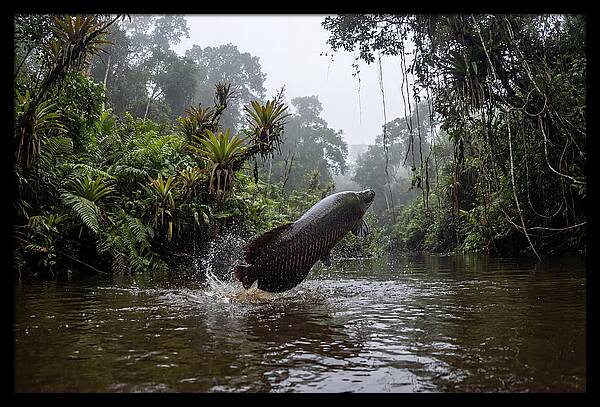 Arapaima Leaping