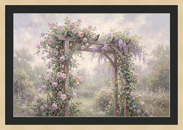 Arbor Covered In Climbing Vines