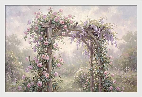 Arbor Covered In Climbing Vines