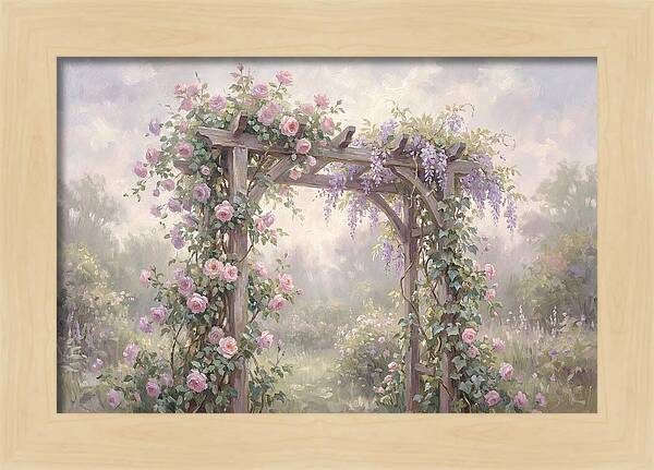 Arbor Covered In Climbing Vines
