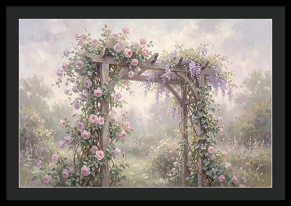 Arbor Covered In Climbing Vines