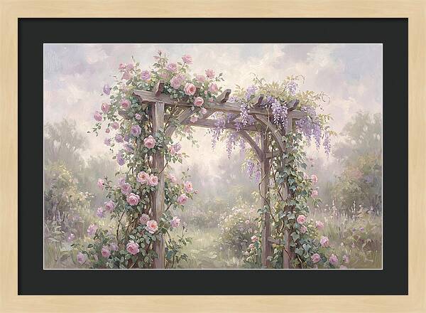 Arbor Covered In Climbing Vines