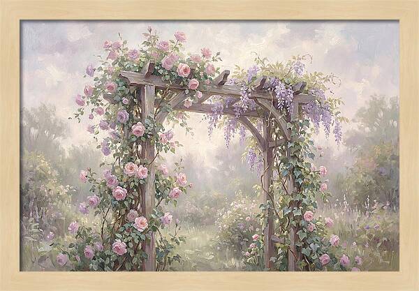 Arbor Covered In Climbing Vines