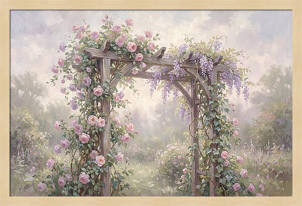 Arbor Covered In Climbing Vines