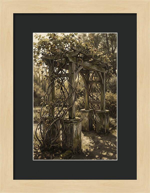 Arbor Covered In Climbing Vines