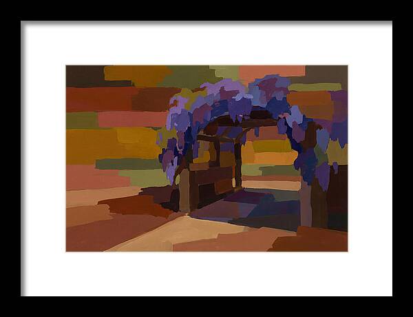 Arbor Covered In Climbing Wisteria