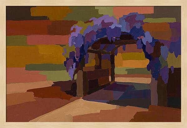 Arbor Covered In Climbing Wisteria