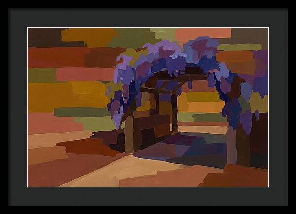 Arbor Covered In Climbing Wisteria