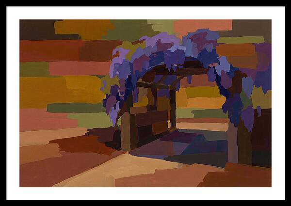 Arbor Covered In Climbing Wisteria
