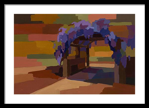Arbor Covered In Climbing Wisteria