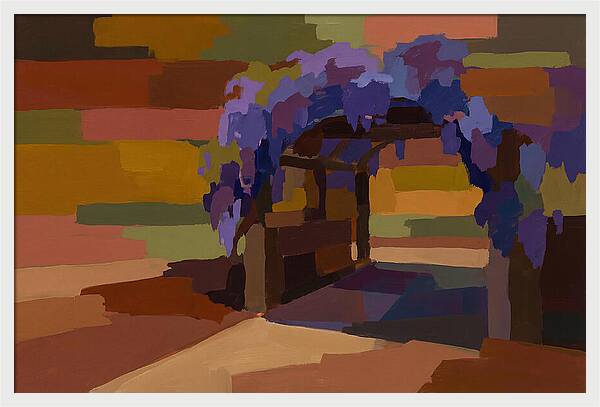 Arbor Covered In Climbing Wisteria