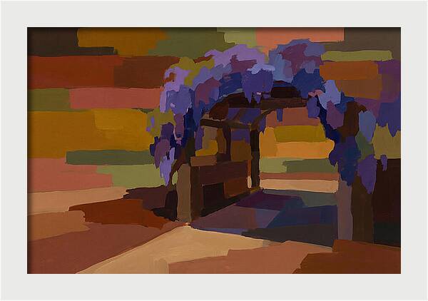 Arbor Covered In Climbing Wisteria