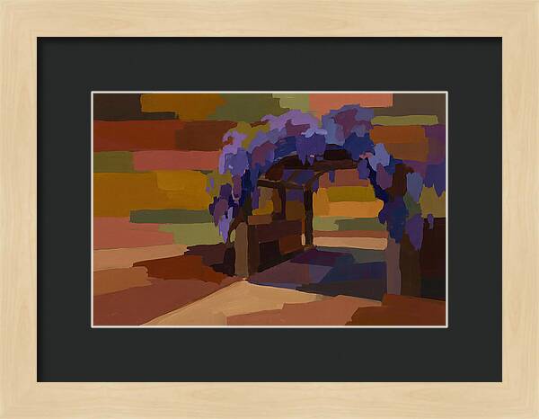Arbor Covered In Climbing Wisteria