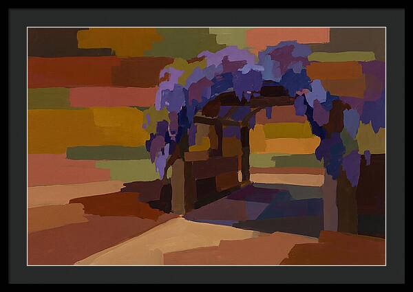 Arbor Covered In Climbing Wisteria