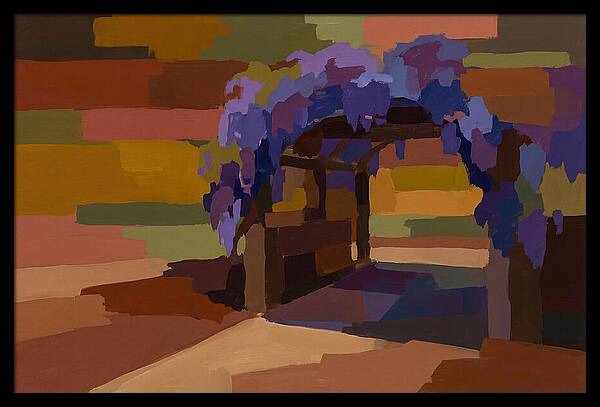 Arbor Covered In Climbing Wisteria