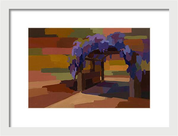 Arbor Covered In Climbing Wisteria