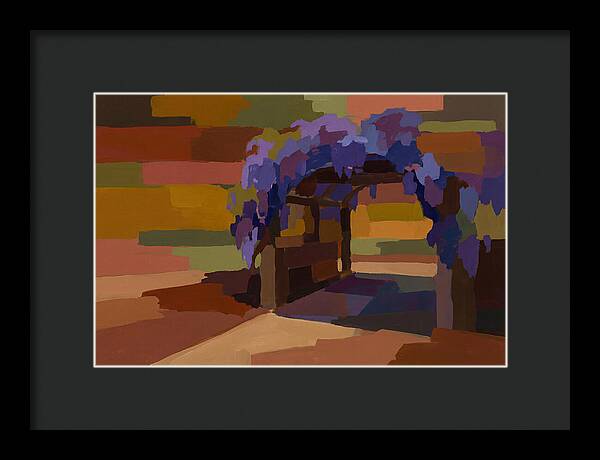 Arbor Covered In Climbing Wisteria