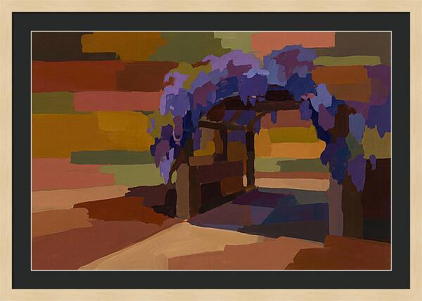 Arbor Covered In Climbing Wisteria