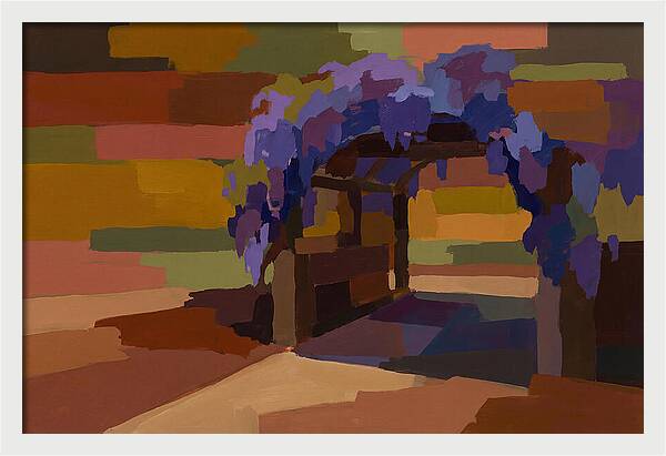 Arbor Covered In Climbing Wisteria