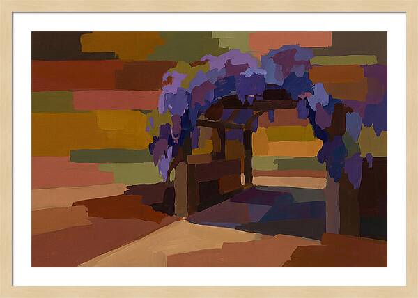 Arbor Covered In Climbing Wisteria