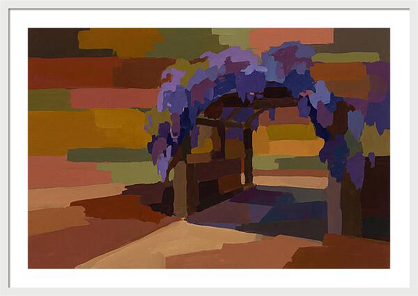 Arbor Covered In Climbing Wisteria