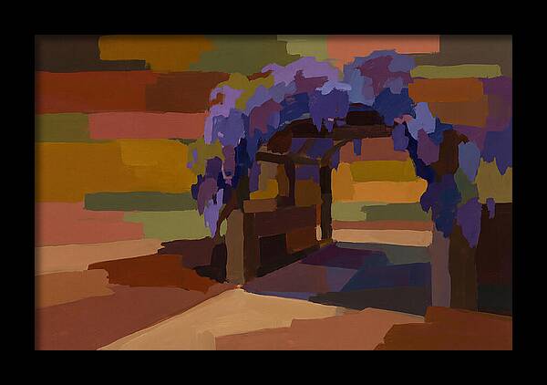 Arbor Covered In Climbing Wisteria