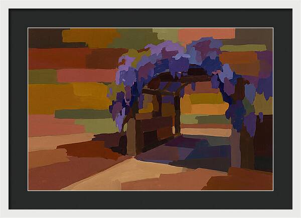 Arbor Covered In Climbing Wisteria